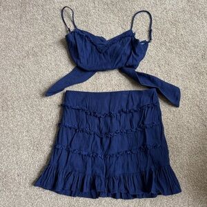 Navy Blue Two Piece